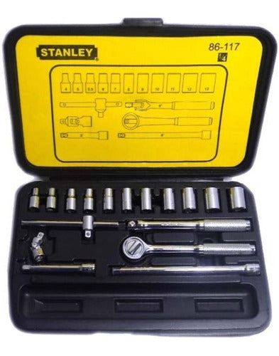 Llave Dado Stanley 1/4 - 18 Pzas.