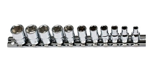 Llave Dado Hans 1/4 Dr Jgo. 11 Pzs 4-14mm