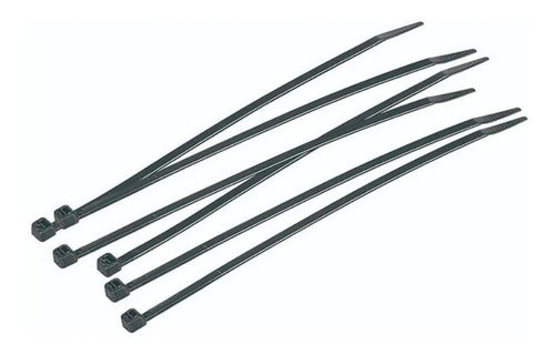 Bolsa Amarras Plásticas Negra Tactix 350mm (100pzas)