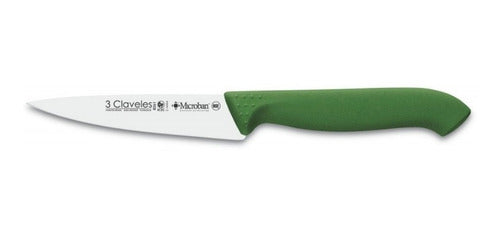 Cuchillo Tres Claveles Proflex Mgo.verde 10 Cms Verdura