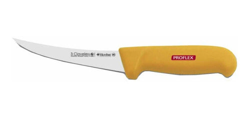Cuchillo Tres Claveles Inox Proflex Deshuesar Curvo 15 Cms