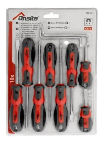 Atornillador Onsite (tactix) Juego 10 Piezas