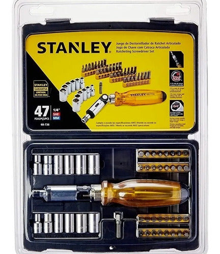 Atornillador Stanley Automatico Jgo 47 Pzas