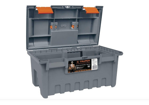 Caja Herramienta Truper Plastica Gris 19