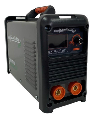 Soldadora Inverter Lcd 20a-250a Gladiator Pro Ie9250/220lcd Color Gris Oscuro Frecuencia 50-60hz