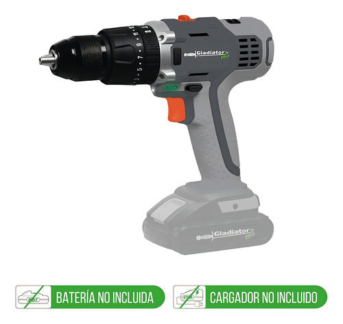Taladro Percutor Inalam 13mm 18v Sin Bat Tp813/18 Gladiator