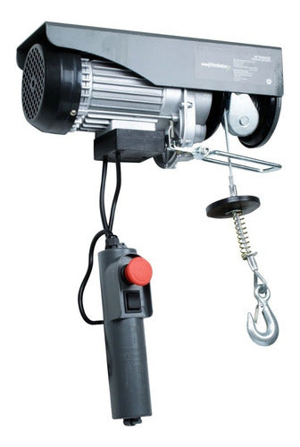 Tecle Electrico 400kg 850w Alzada 6-12mts Color Gris