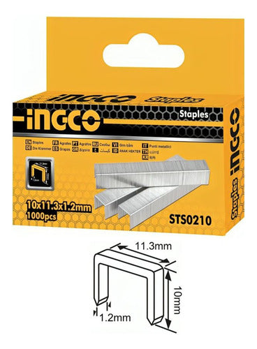 Grapas Corchetes 10mm 1000 Unidades Para Engrapadora / Clavadora