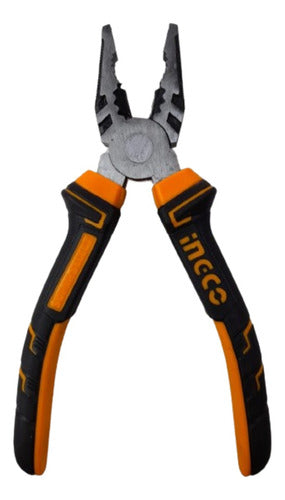 Alicate Universal De 20 Cms Mango Ergonomico Ingco