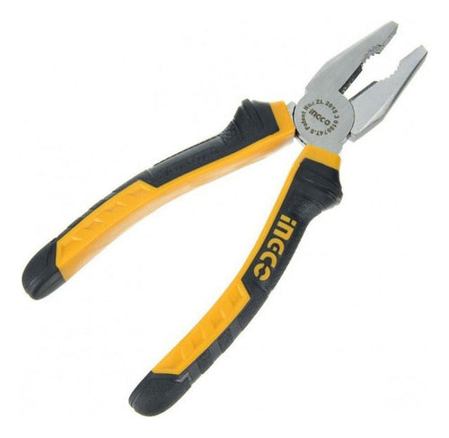 Alicate Universal De 20 Cms Mango Ergonomico Ingco