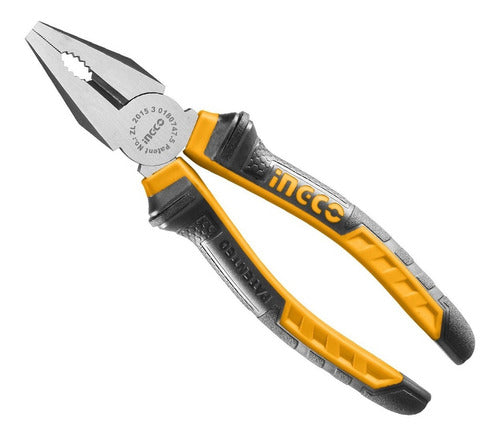 Alicate Universal De 20 Cms Mango Ergonomico Ingco