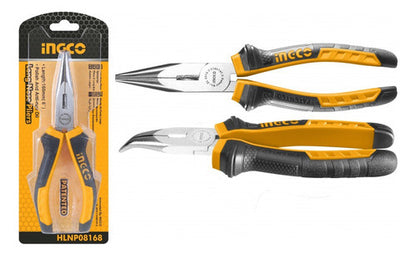 Alicate De Punta Curva Ingco Hbnp08168 6 Pulgadas