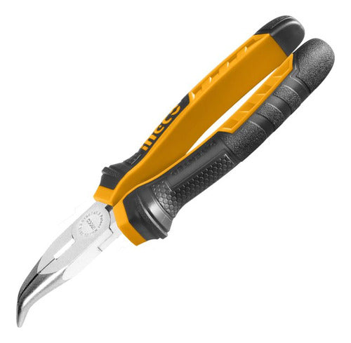 Alicate De Punta Curva Ingco Hbnp08168 6 Pulgadas