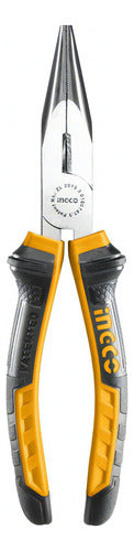 Alicate De Punta Curva Ingco Hbnp08168 6 Pulgadas