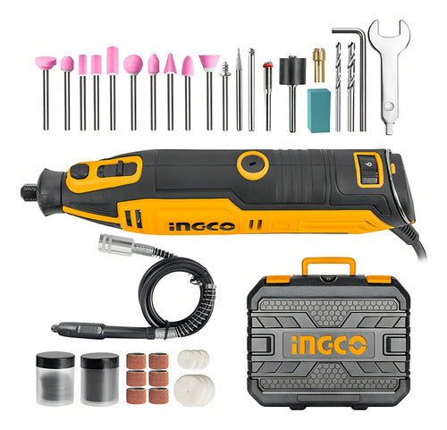 Herramienta Rotativa Mini Torno Multiuso 130w 10000-35000rpm Con 109 Accesorios