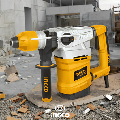 Rotomartillo Industrial Electroneumático 1800w 7 Joule 850rpm + Brocas + Cinceles