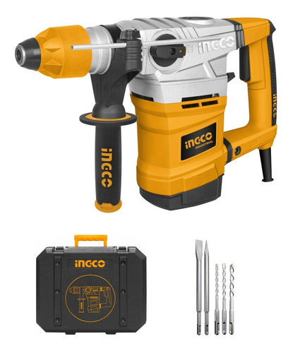 Rotomartillo Industrial Electroneumático 1800w 7 Joule 850rpm + Brocas + Cinceles