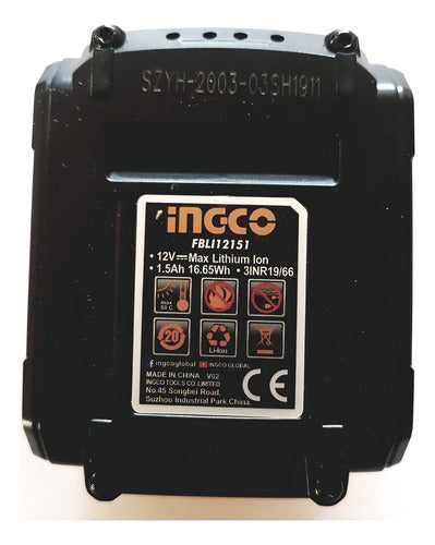 Batería Repuesto 12v 1.5 Amp Ingco Fbli12151 Color Naranja Claro
