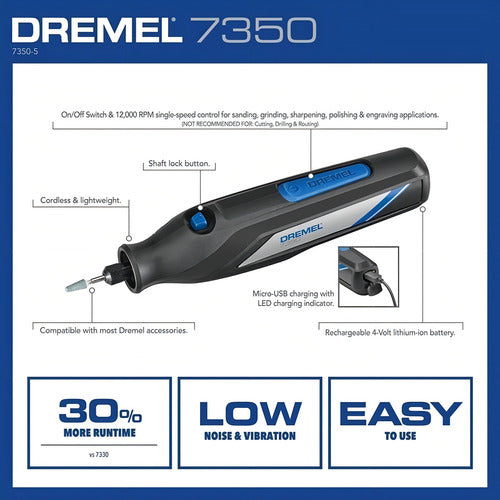 Dremel 7350 Inalambrico + 5 Accesorios