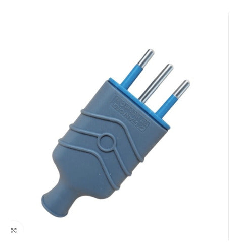 Enchufe Macho Volante Pesado 10a 250v 2p+t (2 Und)