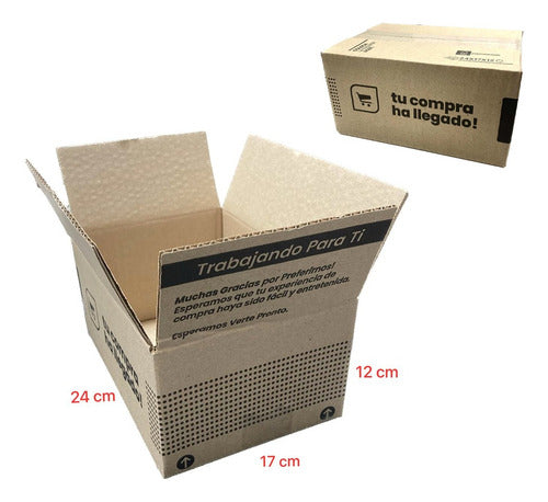 Cajas De Cartón 24x17x12 Cm Pack 25 Und E-comerce Embalaje