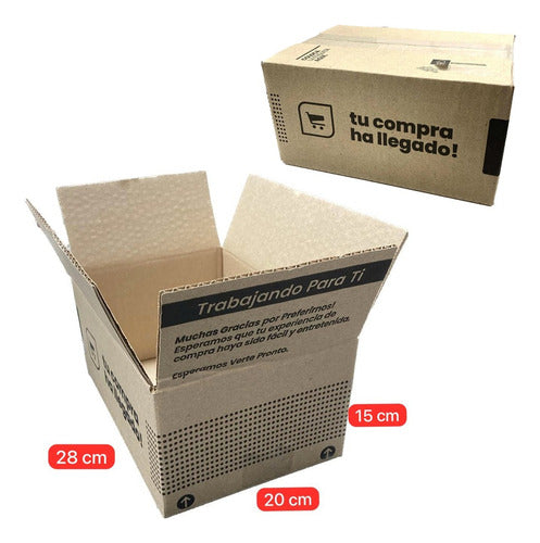 Cajas De Cartón 28x20x15 Cm Pack 5 Und E-comerce Embalaje