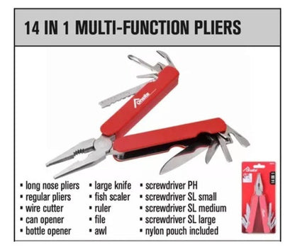 Alicate Camping Multifuncional Supervivencia Multiuso 14 En1