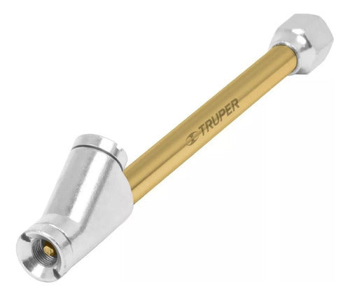 Inflador Cabeza Doble 1/4  Truper Val-inf-1/4