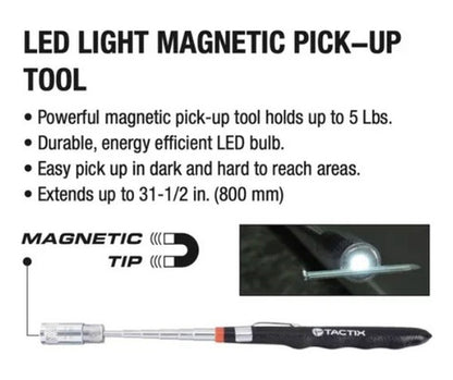 Iman Extensible Tactix T/lapiz Con Luz Led Hasta 2,2kg.