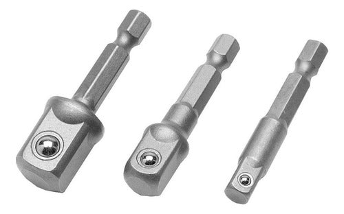 3 Puntas Magnéticas 6,35mm 1/4 Hexagonal 1/4, 3/8, 1/2
