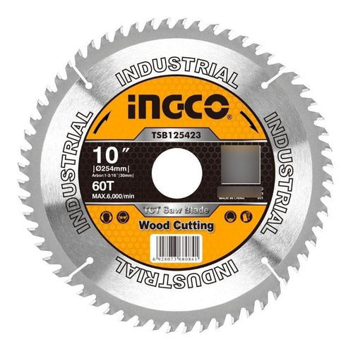 Sierra Circular Para Madera 10'' 60 Dientes Ingco