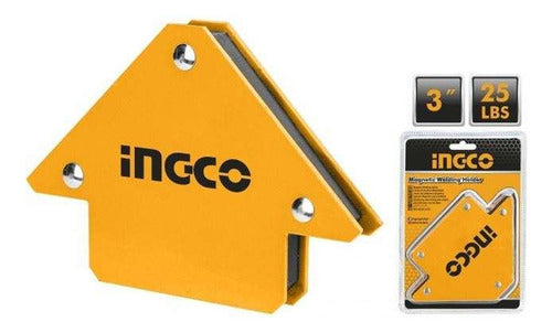 Escuadra Magnética 3 Pulgadas Para Soldar Ingco Color Amarillo