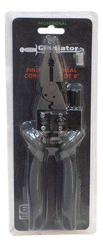 Pinza Universal Profesional Con Luz Led De 8 Gladiator