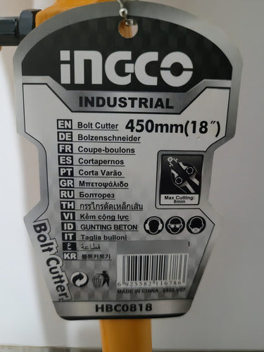 Napoleon De 18 Pulgadas Marca Ingco Tenaza Cortadora 450mm