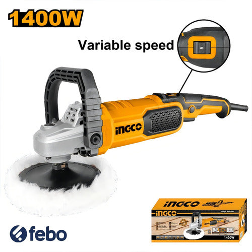 Lustra Pulidora 1400w Vel Regulable Ingco Ap140016 Febo