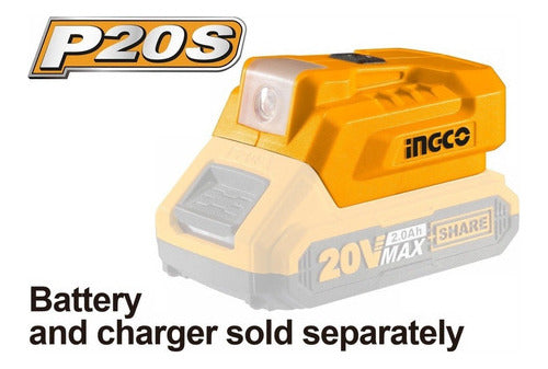 Cargador Rapido Inteligente Doble 20v P20s Ingco Fcli2034 He