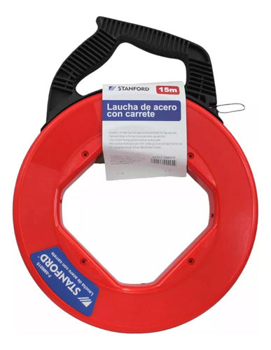 Laucha De Acero Con Carrete Pasacable 15 Mts *3mm Stanford