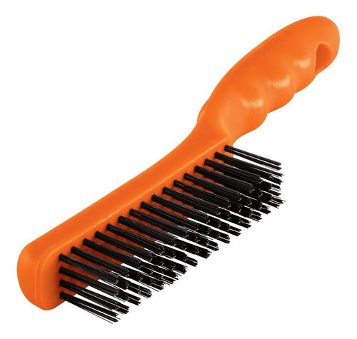 Cepillo (escobilla) Acero Con Mango 4 X 16 Cea-54 Truper