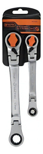 Llave Punta Corona Con Chicharra Flexible 8 En 1 Tactix