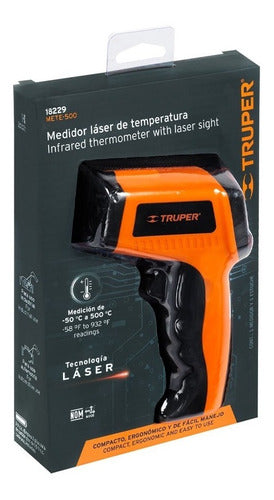 Pistola Termómetro Medidor Láser De Temperatura Truper 500°c