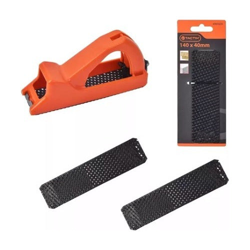Cepillo Raspador Para Yeso Madera +2 Repuestos Tactix 301607