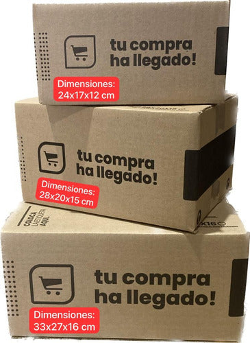 Mega Pack 30 Und Cajas De Cartón 3 Med  E-comerce Embalaje