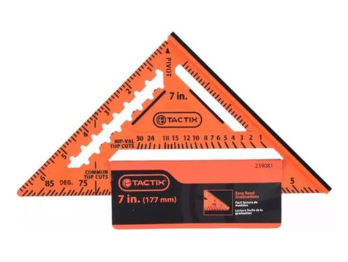 Escuadra Triangular Rápida  Carpinteria Tactix 7 Pulgadas