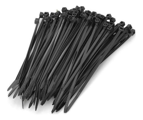 Bolsa Amarras Plásticas Negra Tactix 100mm (100pzas)