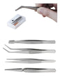 Pinzas Para Electronica Reparacion 4 Piezas Tactix #545065
