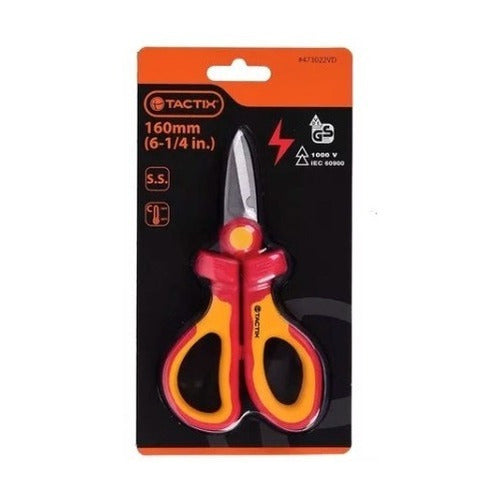 Tijera Electricista Aislada 1000v Para Cortar Cables Tactix