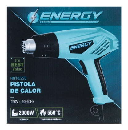 Pistola De Calor Aire Caliente 2000w Certificada Sec Energy