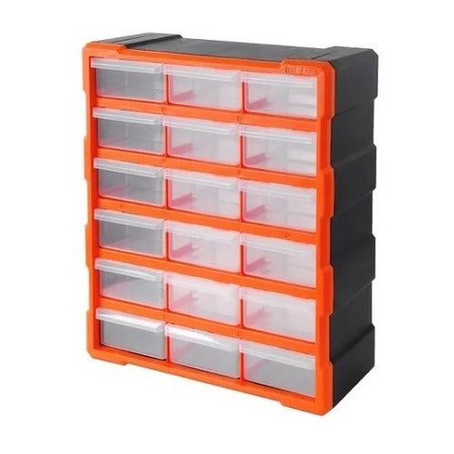 Caja Organizador Tactix Plast 47,5x38,5x16,2 Cm 18 Cajas