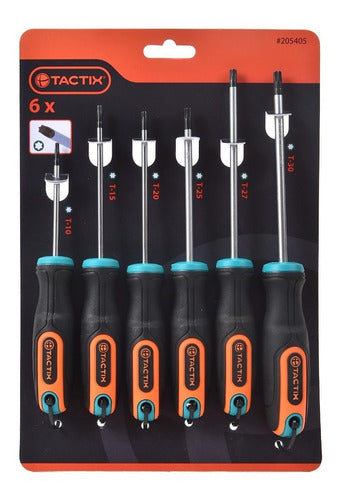 Atornillador Tactix Torx Jgo.  6 Pzas