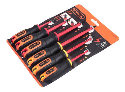 Juego Atornillador Aislado 6 Piezas Tactix